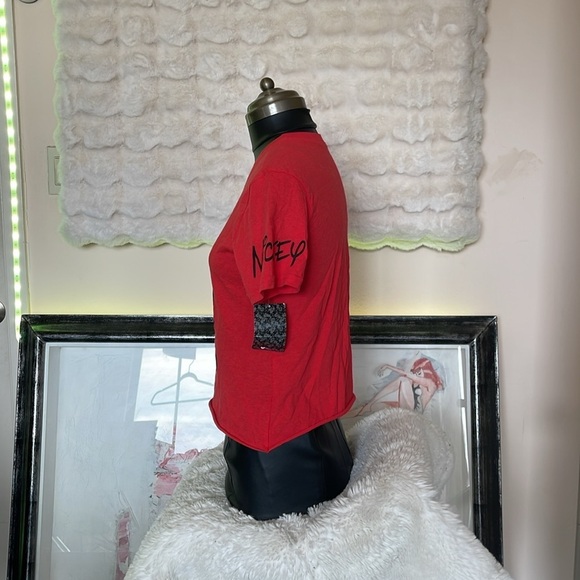 Disney Kids Red Mickey Mouse T-Shirt - Picture 3 of 7